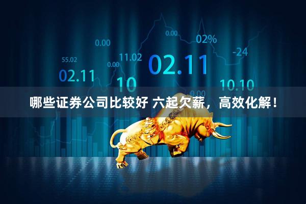 哪些证券公司比较好 六起欠薪，高效化解！